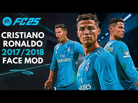 Видео: Мод на лицо Криштиану Роналду с прической-лапшой для FC25 (БЕСПЛАТНО)