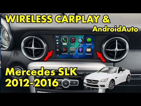Видео: Беспроводной CarPlay и AndroidAuto в Mercedes SLK 2012 2013 2014 2015 2016