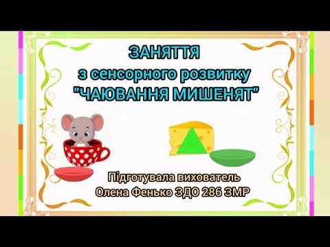 Видео: Заняття з сенсорного розвитку для дітей раннього віку.