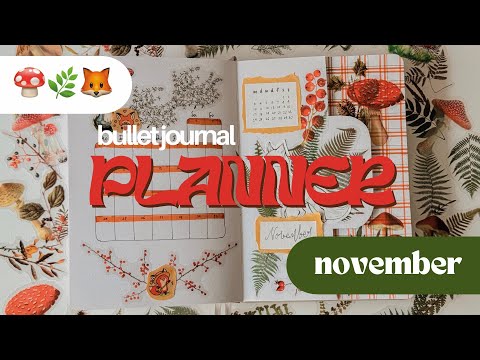Видео: оформление ежедневника на ноябрь 2025 · bullet journal · plan with me✎