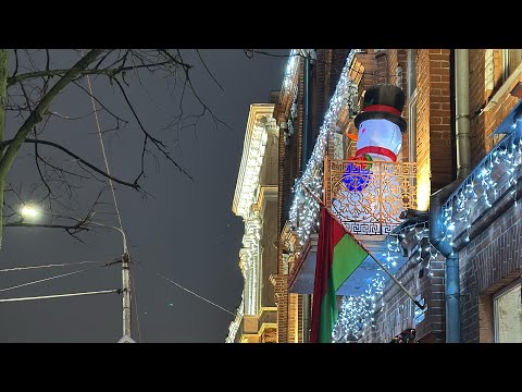 Видео: Новогодняя атмосфера в Могилеве 🎄 Вечерняя прогулка по городу ✨ Декабрь 2024