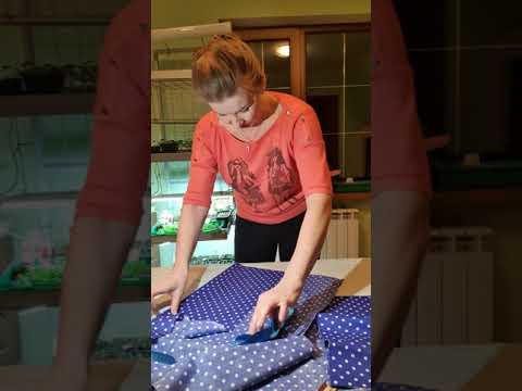 Видео: Покупка ткани,шью фартуки