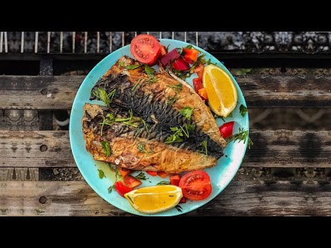 Видео: Скумбрия на мангале рецепт. Скумбрия на углях