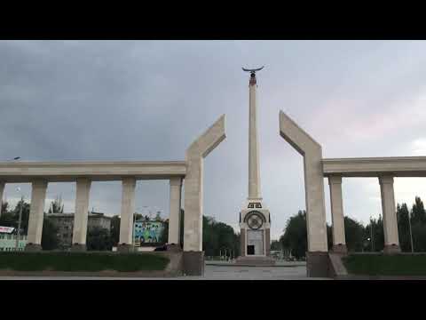 Видео: Тараз(Джамбул) Новая аллея