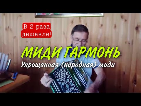 Видео: В 2 раза дешевле! Уникальная гармонь с МИДИ системой! УПРОЩЕННАЯ народная миди гармонь