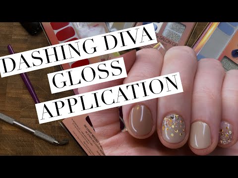 Видео: Нанесение полосок для ногтей Dashing Diva Gloss | KBEAUTYHOBBIT