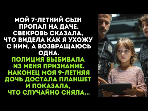 Видео: Мой 7-летний сын пропал на даче.Свекровь сказала, что видела как я ухожу с ним, а возвращаюсь одна.