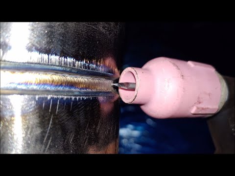Видео: 2G Горизонтальный корневой проход трубы CS. Сварка Tig Walking The Cup. методы прокладки проволоки