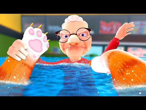 Видео: Пытаюсь затопить дом бабушки — I Am Cat VR