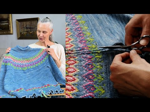 Видео: Взяла и РАЗРЕЗАЛА его | издевательство над СВИТЕРОМ или супер-технология "РАЗРЕЗНОЙ жаккард"?