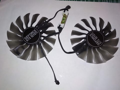 Видео: Palit gtx 1070 замена вентиляторов без вскрытия карты fan replace and cleanup