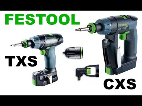 Видео: Festool CXS и Festool TXS аккумуляторная дрель шуруповёрт