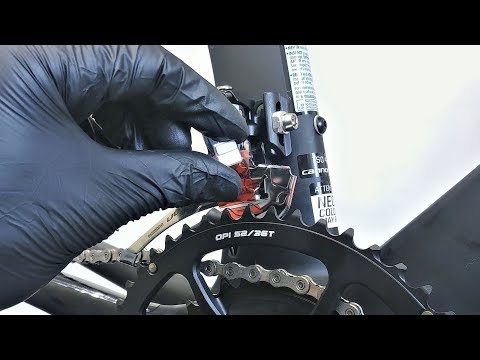 Видео: Не забудьте приклеить пластину. Установка/регулировка переднего переключателя Shimano FD-R8000.