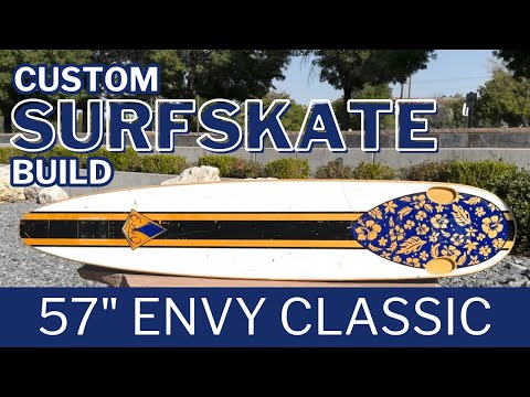Видео: Индивидуальная сборка Surfskate: 57-дюймовый лонгборд Envy Classic с адаптером для серфинга Water...