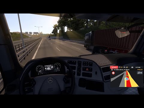 Видео: На Мерседесе в закат Euro Truck Simulator 2