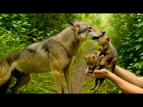 Видео: Просто шок! Волчица 🐺 действительно подружилась со мной. 🐺🥰😘❤❤