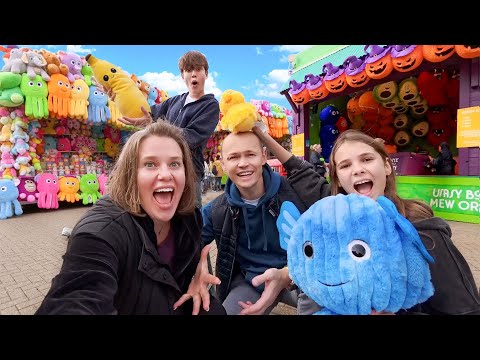 Видео: Играем в каждую аркаду в парке развлечений пока не выиграем