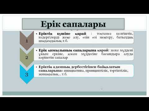 Видео: Молдаханова М М    11 дәріс Ерік