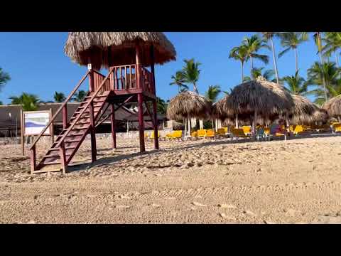 Видео: Доминикана, прогулка от Hotel Riu Republica 5* до магазина в Баваро (пляж Arena Gorda и пляж Bavaro)