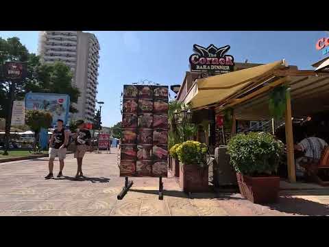 Видео: Прогулка по Солнечному Берегу, Болгария / Sunny Beach, Bulgaria