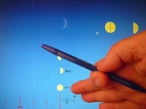 Видео: Ориентирование по Луне и часам