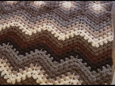 Видео: Плед Зигзаг на основе шестиугольников