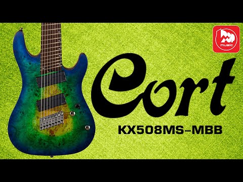 Видео: Электрогитара 8 струн CORT KX508MS (мультимензура)