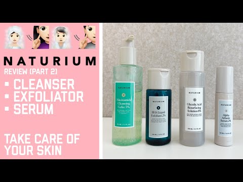 Видео: NATURIUM ревью (2-р хэсэг): цэвэрлэгч, AHA, BHA гуужуулагч хүчлүүд, альфа арбутин серүм • Anu Harchu