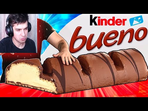 Видео: МЫ ПРИГОТОВИЛИ ОГРОМНЫЙ KINDER BUENO ВЕСОМ В 100 КИЛОГРАММ - Реакция на vanzai