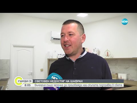 Видео: Българско семейство отглежда шафран, влага го в козметика - Събуди се... (07.05.2023)