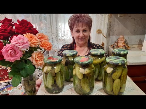 Видео: Маринованные Хрустящие Огурцы на Зиму!Самый Вкусный рецепт!