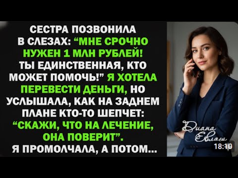 Видео: Она плакала и просила занять миллион. Но в фоне я услышала фразу, после которой всё стало ясно.
