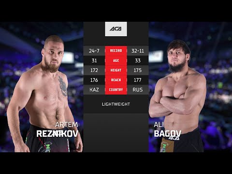 Видео: Артем Резников vs. Али Багов | Artem Reznikov vs. Ali Bagov | ACA 168 - Moscow