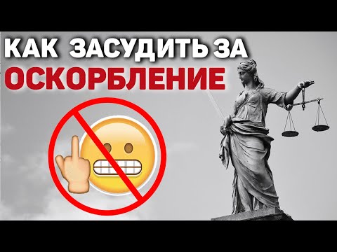 Видео: Как привлечь к ответственности за оскорбление