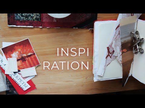 Видео: insp / коллажим вместе, немножко болтаю, множко бумажек