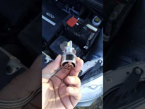 Видео: Чери тигго замена лампочек габаритов и головного света на светодиоды не снимая бампер.