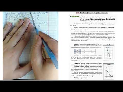 Видео: линейная функция и ее график урок 1