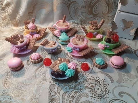 Видео: Мыло ручной работы / Мини чашка с блюдцем МК / Soap