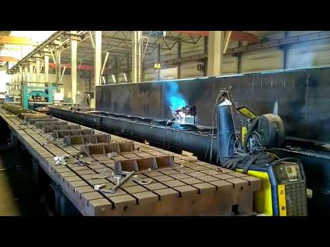 Видео: Оптим Кран. Сварочный процесс балки мостового крана.