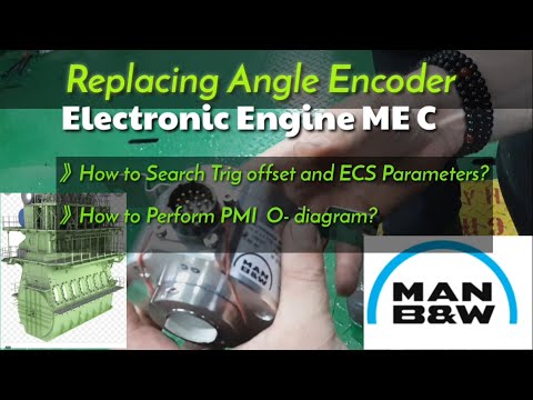 Видео: Замена углового энкодера 》Electronic Main Engine 》ME C 》Man B&W 》 как выполнить диаграмму PMI 0