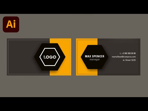 Видео: МИНИМАЛИСТИЧНЫЙ ДИЗАЙН ВИЗИТКИ В ИЛЛЮСТРАТОРЕ