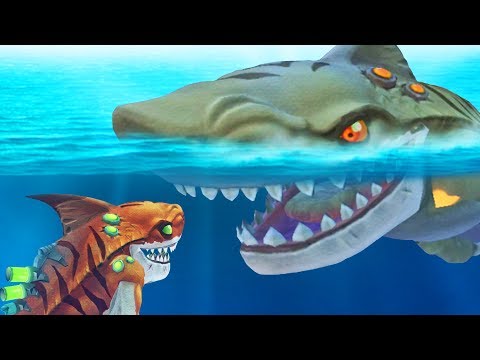 Видео: РАДИОАКТИВНАЯ АКУЛА ПРОТИВ АКУЛЫ БОССА | Hungry Shark World