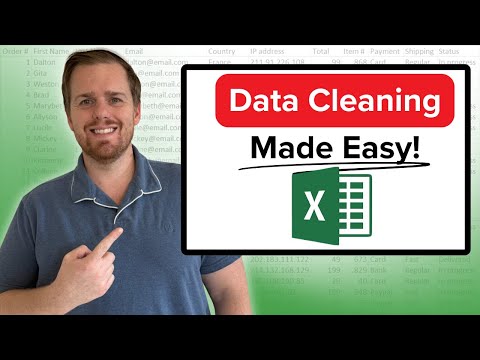 Видео: Учебник по очистке данных Excel для начинающих — быстрое исправление запутанных таблиц