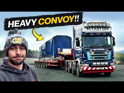 Видео: ТЯЖЕЛЫЙ АВТОКОНВОЙ SCANIA V8!