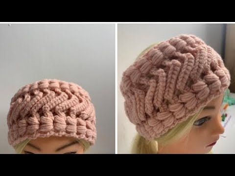 Видео: Повязка на голову, крючком, узором всего в два ряда. Выглядит великолепно, а вяжется легко ❤️❤️❤️