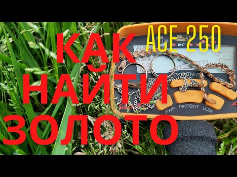 Видео: Как найти золото и серебро, металлоискателем GARRETT ACE 250