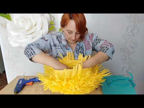 Видео: Мастер-класс. Шляпка-одуванчик  из изолона для фотосессий и детских утренников. 3 часть.