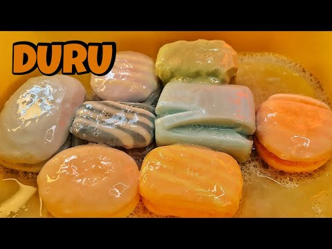 Видео: ASMR 🧡DURU 🖤 Soaked Soap || АСМР 🖤 Большой Сет DURU 🧡 Мыление и Размокшее Мыло #asmr