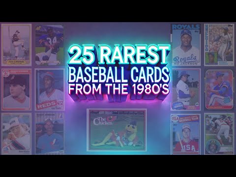 Видео: 25 РЕДЧАЙШИХ бейсбольных карточек 1980-х годов (очень ценные)