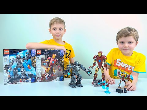Видео: Железный человек ЛЕГО 76206 против Железного торговца Lego 76190. LEGO Super Heroes Marvel Avengers